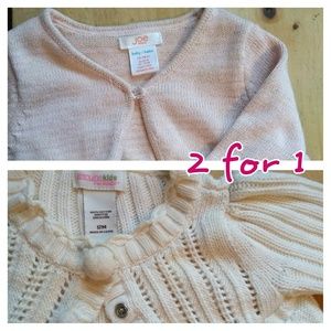 2 Infant Cardigan Sweaters
